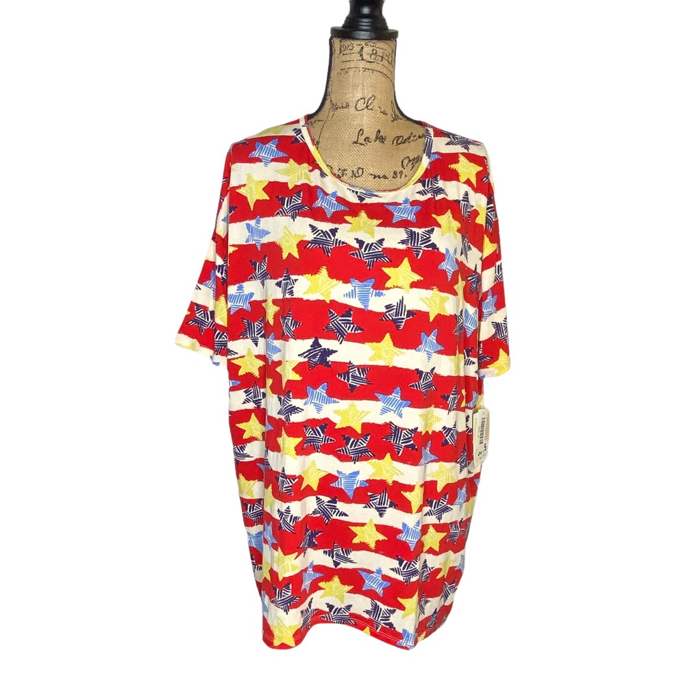 Lularoe Irma Tunic Womens Size‎ Medium Multicolor Loose Stretch (1305)